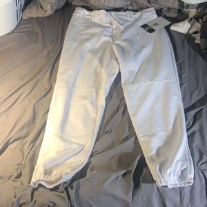 Large white softball pants. Never worn